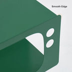 homary Modern End Table TV Shape Side Table, Metal Hollow Accent Table in Fresh Green, Narrow Sofa Table for Living Room Bedroom Apartment Decor (Green)