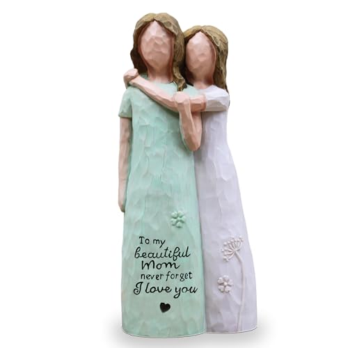 Gifts for Mom, Birthday Gifts for Mom from Daughter, Sculpted Hand-Painted Figurine (Green) - color: Green