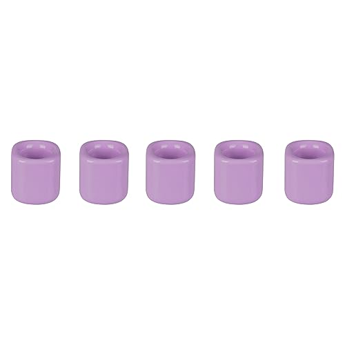 Mega Candles 5 pcs Lavender 1/2 Inch Diameter Ceramic Chime Ritual Spell Candle Holders, Great for Casting Chimes, Meditation, Rituals, Spells, Vigil, Witchcraft, Wiccan Supplies - color: Lavender, size: 5 Pieces
