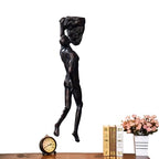 Climbing Man Wall Sculpture – Resin Decor Figure, Modern Art Accent, Black Home Ornament | Unique 3D Hanging Statue Piece, Artistic Abstract Wall Decoration Setup Living Room Bedroom Workplace Design - size: handed rock climbing, style: Black