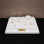 PU Leather Watch Stand Display Holder Organizer Jewelry Showcase (White) - size: 3.15" x 3.15" x 1.97"