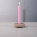 Handmade Natural Pebble Taper Candle Holder Handcrafted Taper Candle Holder for Altar, Mantle, Desk, Table, Shelf
