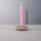 Handmade Natural Pebble Taper Candle Holder Handcrafted Taper Candle Holder for Altar, Mantle, Desk, Table, Shelf