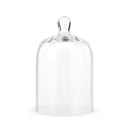 DEMDACO Decorative Glass Candle Cloche - Glass Candle Cover for an Elegant Look - Handmade Details - Coffee Table, Shelf & Tabletop Decor Accent - Housewarming Gift - 4" x 7"