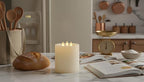 3-Wick Flameless Pillar Candle with Remote Timer, 3D Moving Flame Real Wax Led Candles (Ivory with 3 Wick, 6.5in) - color: Ivory with 3 wick