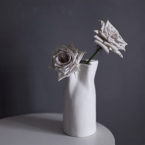 Nordic Ceramic Vase Modern Abstract Art Geometric Flower Plant Holder Decor - size: Yellow lace