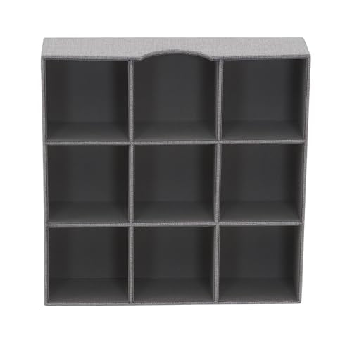 Household Essentials Grey 728-1 Deep 9 Section Drawer Organizer Box for Storage 12 in x 3.13 - color: Silver