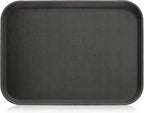 New Star Foodservice Restaurant Grade Non-Slip Tray, Plastic, Rubber Lined, Rectangular (Black, 15-Inch x 20-Inch) - color: Black, size: 15-Inch x 20-Inch