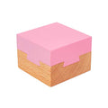 DC-BEAUTIFUL Wooden Magic Box Brain Teaser Box, Pink Secret Gift Box Impossible Puzzle Box for Birthday Valentines - color: Small Pink