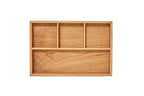 pandapark Wood Organizer Tray,Black Walnut,Desk & Drawer Storage Box (Cherry Master-4) - color: Cherry Master-4
