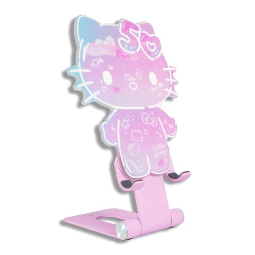 Sonix x Sanrio Character Phone Stand | Adjustable Cell Phone Holder, Desk Stand, Dock | Hello Kitty 50th Anniversary - color: Hello Kitty 50th