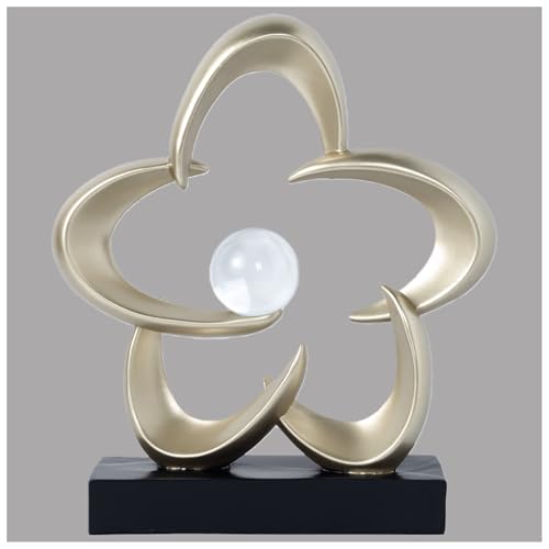 Abstract Sculpture Art Home Decor Accents Modern Decorative Objects for Living Room Shelf Coffee Table TV Stand Cabinet Office Decor Accents (Gold A) - color: Gold a