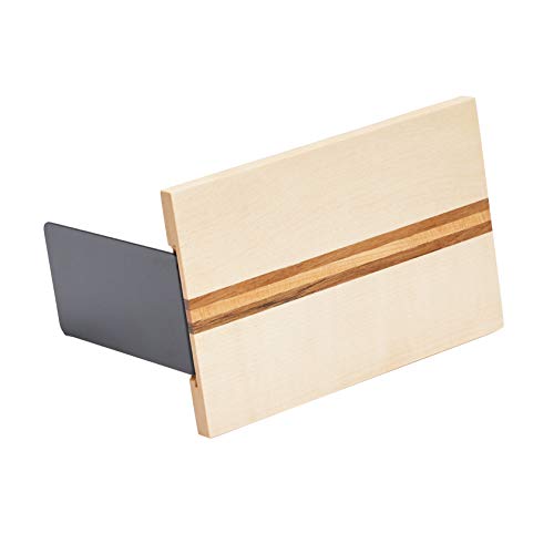 Pandapark Wood Decorative Bookends,Non-Skid Bookend for Shelves,Heavy Duty Bookends,Book Stand for Books/CDs,1 Pair - color: Maple Artist