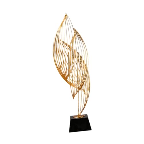 Contemporary Abstract Sculpture for Home Office Decor, Large Black