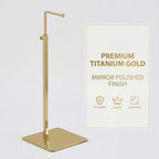 Single Hook Adjustable Purse Display Stand Metal Adjustable Handbag Bag Display Rack Holder (GOLD) - color: GOLD
