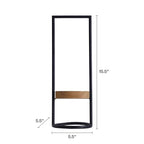 Elements Metal and Wood Candle Holder