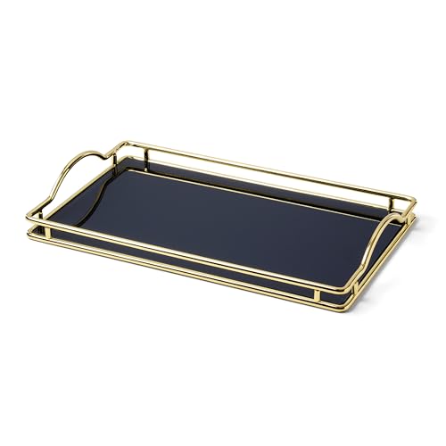 kate spade new york Make It Pop Glass Vanity Tray, Navy - style: Vanity Tray