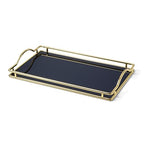 kate spade new york Make It Pop Glass Vanity Tray, Navy - style: Vanity Tray