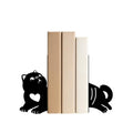 Book Ends, 1 Pair Cute Cat Metal Bookends, Creative Decorative Book Holders for Home Office Bookshelf, Cat Lovers Gifts, Library Desk Book Stopper for Shelves, Exotic Shorthair - style: Exotic Shorthair