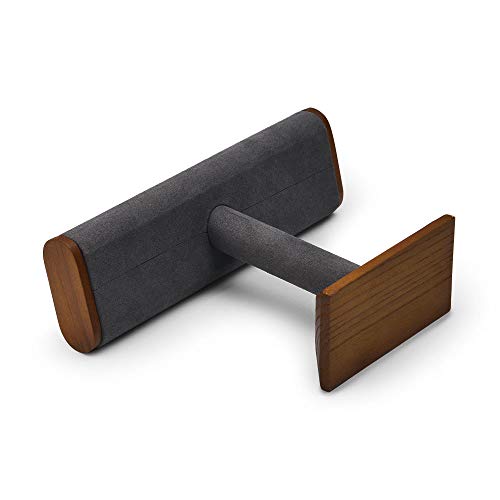 Solid Wood T-Bar Watch Display Stand Jewelry Display Props Jewelry Organizer Holder for Watch Bracelet - color: GREY T SHAPE DISPLAY