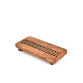 Pedestals Acacia Wood Decorative Rustic Bathroom Dishes Plant Bottles Candles Display (9" x 4" x 1.5")