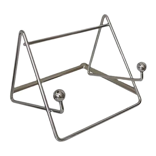 Pwshymi Desktop Tablet Stand Stable Support Minimalist Design Multifunctional for Tablets Books Stainless Steel 7.87in