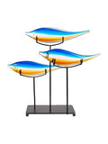 Dale Tiffany AS24126 Murano Style Garfish Handcrafted Art Glass Sculpture with Stand, Blue, 15-Inch Wide - size: 15-Inch Wide