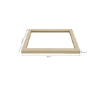See-Through Transparent Top Lid for Beige Velvet Jewelry Organization Trays - color: Top Lid