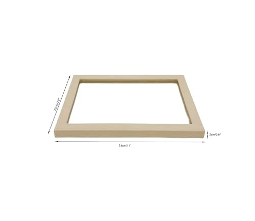 See-Through Transparent Top Lid for Beige Velvet Jewelry Organization Trays - color: Top Lid