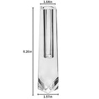 kitCom Series Crystal Vase, Flower Vase, Suitable for Home Decor, Wedding or Gift - 8.3 Inch Luxury Crystal Flower Vase - size: 8.3×2×2 inches