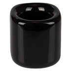 Mega Candles 10 pcs Black 1/2 Inch Diameter Ceramic Chime Ritual Spell Candle Holders, Great for Casting Chimes, Meditation, Rituals, Spells, Vigil, Witchcraft, Wiccan Supplies - color: Black, size: 10 Pieces