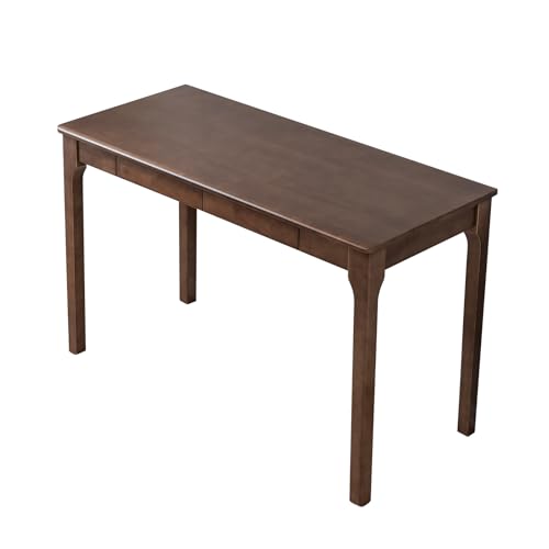 Solid Wood Desk with Drawers, Small Computer Desk for Small Spaces, Gaming Study Home Office Desks for Work, Student PC Desk for Bedroom, Escritorios para Cuartos - color: Cherry Color, size: 39.4 inch