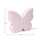 Butterfly Decor Statue Animal Figurine Gift Modern Art Sculpture for Living Room Bedroom Home Ceramic Cream 6.7 Inch