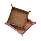 siduater Valet Tray Desktop Storage Organizer – Vegan Leather Catchall Bedside Vanity Tray Nightstand Caddy Holder for Remote Controller, Watch, Keys, Phone, Wallet, Coin, Jewelry, Stone Brown - color: Stone Brown