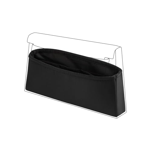 DGAZ Silk Purse Organizer Insert Fits Hermes Kelly Elan Bags，Silky Smooth Bag Organizer，Luxury Handbag & Tote Shaper(Black) - color: Black