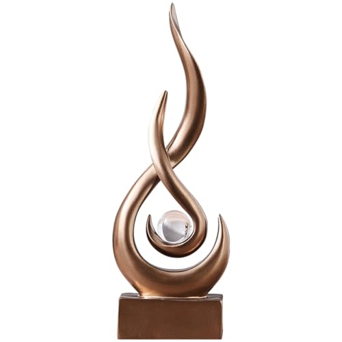 AWNR Abstract Art Deco Decor Statues for Home,Shelves,Table,Living Room, Dining Room,Modern Sculpture Decoraciones of Homes for Sale (Bronze) - color: Bronze