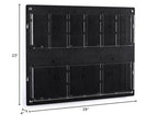 Displays2go Tiered Brochure Rack for Wall, 6-12 Adjustable Pockets, Frameless Acrylic - Black (2RP6BLK) - color: Black, size: 6 Pockets
