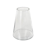 Deco 79 Glass Decorative Vase Cone Shaped Centerpiece Vase, Flower Vase for Home Decoration 9" x 9" x 12", Clear - size: 9" x 9" x 12"