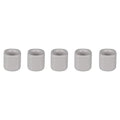 Mega Candles 5 pcs Gray 1/2 Inch Diameter Ceramic Chime Ritual Spell Candle Holders, Great for Casting Chimes, Meditation, Rituals, Spells, Vigil, Witchcraft, Wiccan Supplies - color: Gray, size: 5 Pieces