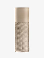 LSA International Wicker Taupe Tall Vase 15.75”, Luxury Modern Decorative Mouth Blown Glass Flower Holder with Textured Finish - size: 15.75