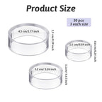 ElevateTech 15 Pcs Clear Sphere Display Stand, Plastic Sphere Stands Ball Stand Holder Rings Acrylic Clear Small, Medium, Large Round Baseball Ring Stands for Decorative Eggs Crystal Balls - 3 Sizes