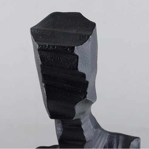 Cool Stuff to Put on Shelves Sculptures Decoration Modern Abstract Art Deco Sculpture Figures Items for Living Room Bedroom Office Table Room Decor Aesthetic(Black a) - color: Black a