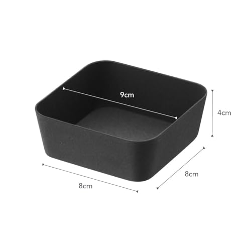 Yamazaki Home Tower Space Saving Vanity Tray - 3.5" X 3.5" - Steel - color: Black, size: 3.5" x 3.5" x 1.6"