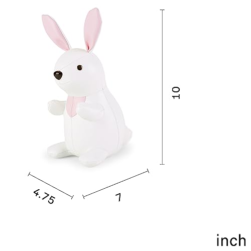 Zuny, Classic Series Bookend Tan for Shelves, Office Decorative- Rabbit - color: Rabbit
