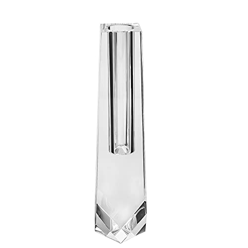 kitCom Series Crystal Vase, Flower Vase, Suitable for Home Decor, Wedding or Gift - 8.3 Inch Luxury Crystal Flower Vase - size: 8.3×2×2 inches