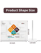 NIUBEE Acrylic Sign Holder 8.5x11 Inches 3 Pack Horizontal, T Shape Double Sided Clear Frames, Plastic Paper Flyer Display Holder, Document Menu Table Stand for Office, Store -Landscape - size: 8.5 x 11 Inches Horizontal