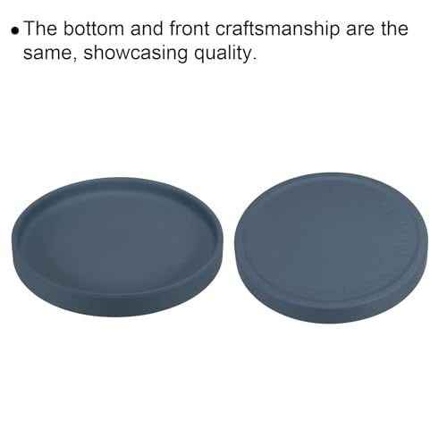 PATIKIL 6 Inch Round Ceramic Plant Saucer, Plant Saucer Tray Flower Planter Drip Tray for Indoors Outdoors Patio Balcony, Dark Blue - color: Dark Blue