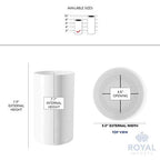 Royal Imports Flower Acrylic Vases Cylinders - Decorative Centerpiece Display for Home or Wedding - Non Breakable Plastic, 5X8 - White - size: 5"x8"