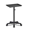 Black Salon Tray Height Adjustable Hair Color Tray with Wheels for Spa or Home Use - color: M-black