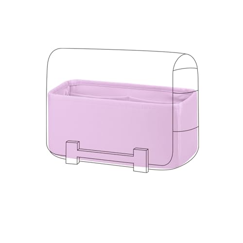 DGAZ Silk Purse Organizer Insert For Hermes Geta bags，Silky Smooth Bag Organizer，Luxury Handbag & Tote Shaper(Mauve Sylvestre) - color: Mauve Sylvestre